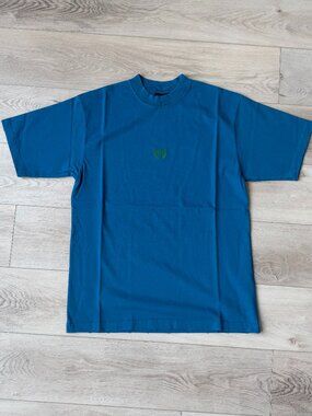 Balanciagia T Shirt Tee Small Blue Cotton Laurel Classic T-shirt Size 2